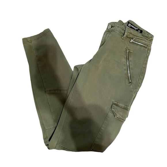 Blank NYC The Reade Mid Rise Ankle Cropped Twill Skinny Cargo Pants‎ Size 26 - Picture 2 of 7